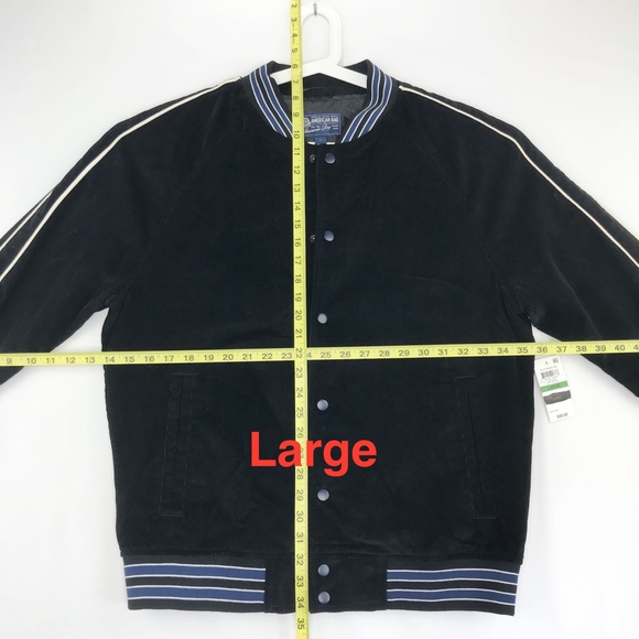 American Rag Mens Varsity Corduroy Bomber Jacket - Picture 4 of 5